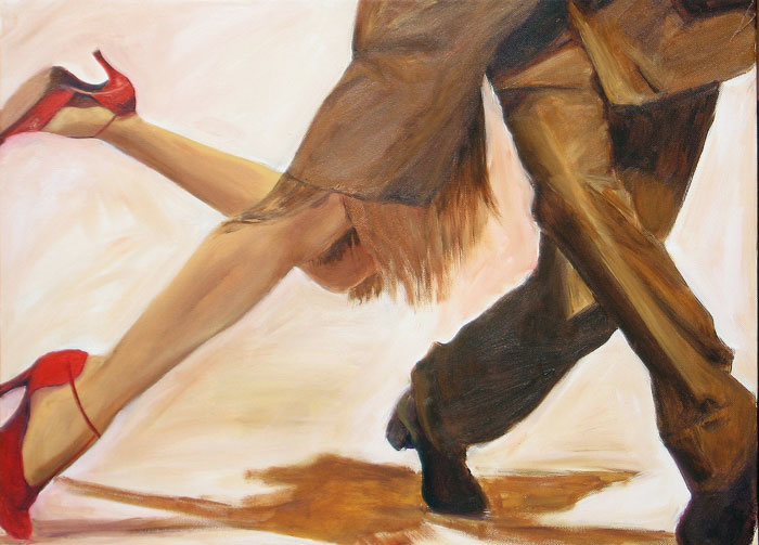 Tango dancers legs acrylic painting on canvas.jpg
